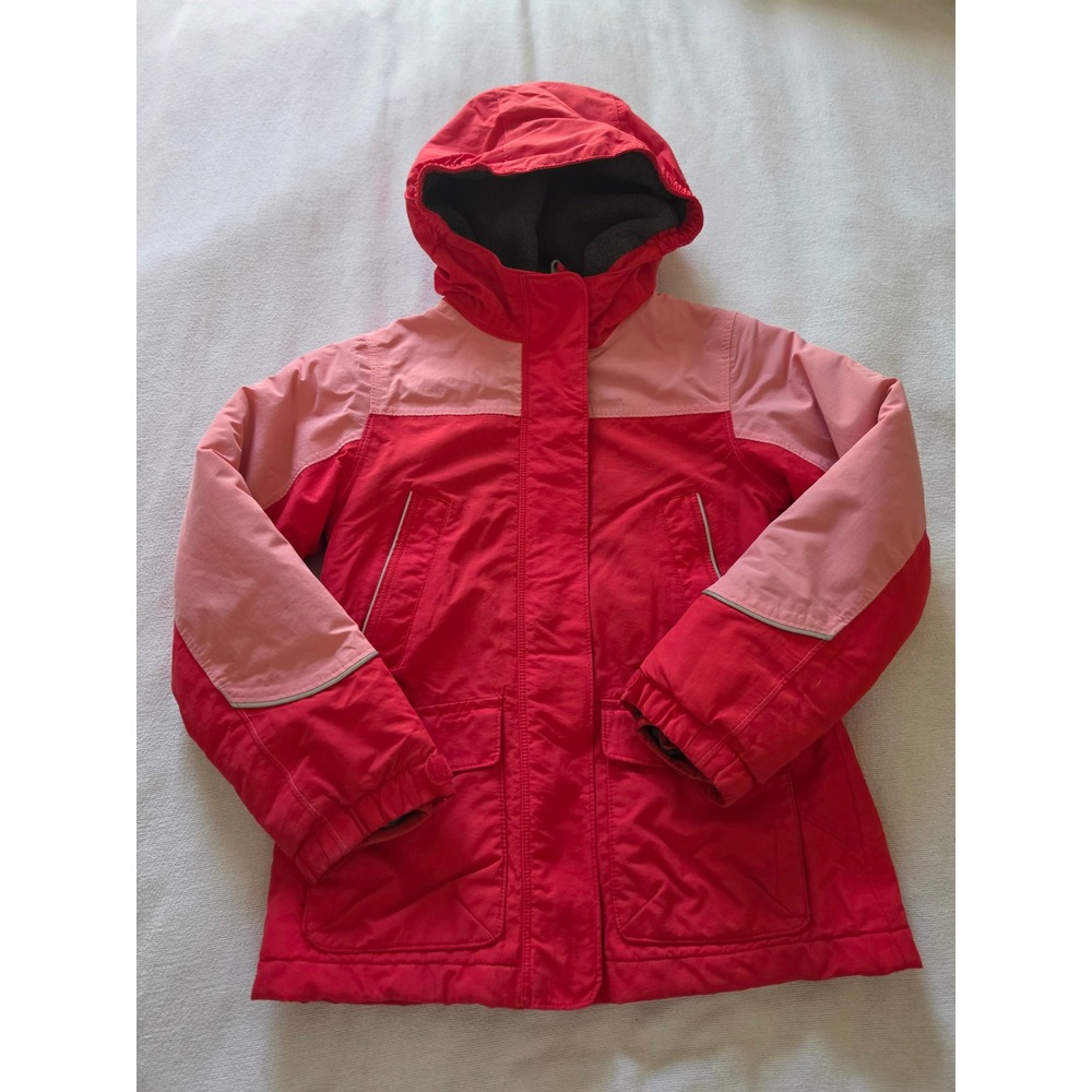 Lands End Kids Squall Parka Red Pink Waterproof Winter Jacket Size 6X